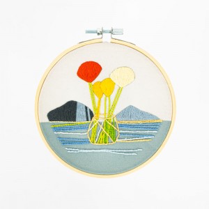Embroidery kit Blooming...