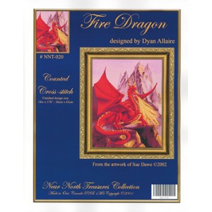 Borduurpatroon Fire Dragon...