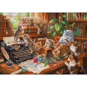 Cross stitch kit Playful...