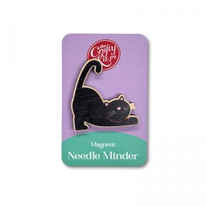 Wooden Needle Minder Cat -...
