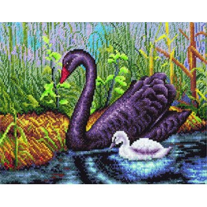 Cross Stitch Kit Black Swan...