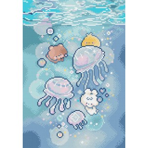Borduurpakket Jellyfish...