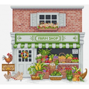 Cross stitch kit Farm Shop...
