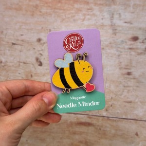 Wooden Needle Minder - Bee...