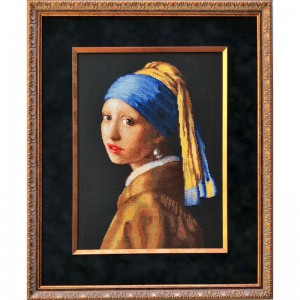 Borduurpakket Girl with a...