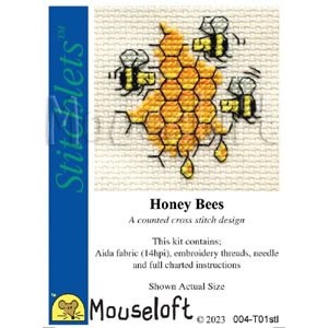 Borduurpakket Honey Bees -...