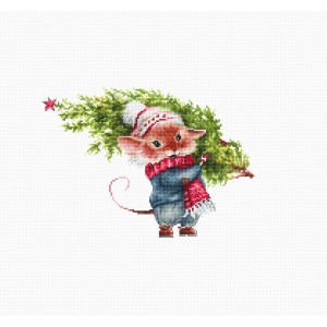 Cross stitch kit Mouse with...