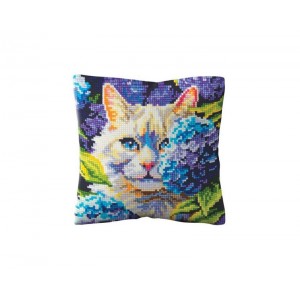 Kussen borduurpakket Cat in...