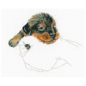 Cross stitch kit In Palms -...