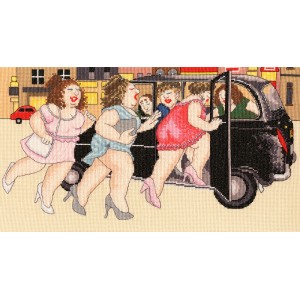 Cross stitch kit Beryl Cook...