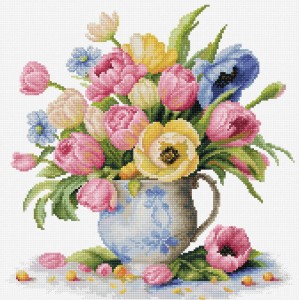Cross stitch kit Tulips...