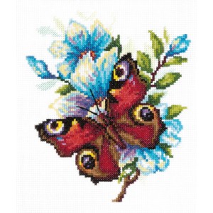 Cross stitch kit Peacock...