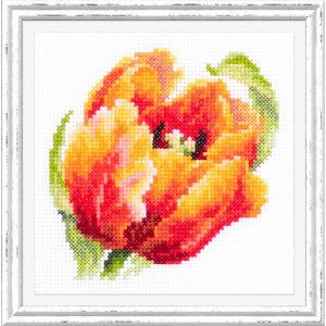 Cross stitch kit Red Tulip...