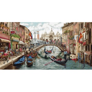 Cross stitch kit Venice -...