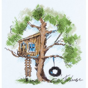 Cross stitch kit Tree House...