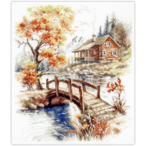 Cross stitch kit Autumn in...