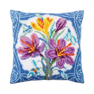 Kussen borduurpakket Crocus...