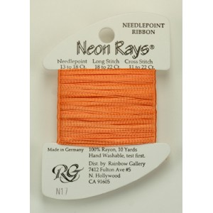 Neon Rays Peach - Rainbow...