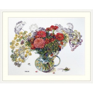 Borduurpakket Zinnia and...