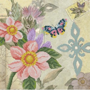 Pre-printed cross stitch...