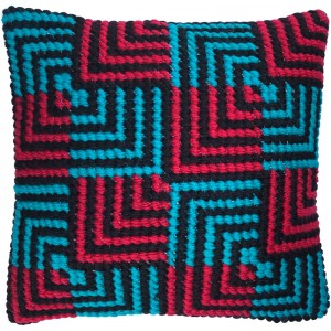 Kussen borduurpakket Blue &...