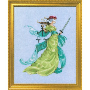Borduurpatroon Lady Justice...