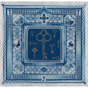 Cross stitch kit Blue Keys...