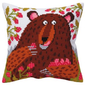 Kussen borduurpakket Bear...