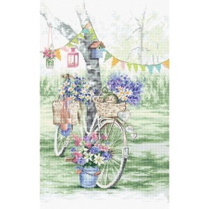 Cross stitch kit Bike -...