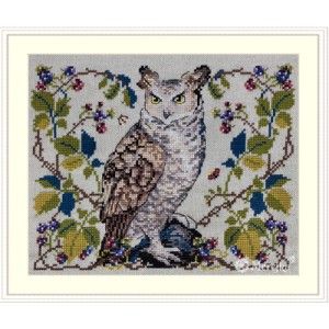 Cross stitch kit The Owl -...