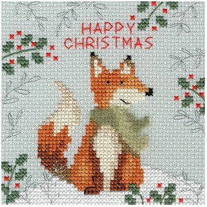 Borduurpakket Xmas Fox -...