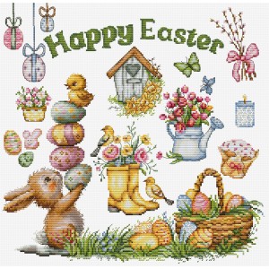 Cross stitch kit Happy...