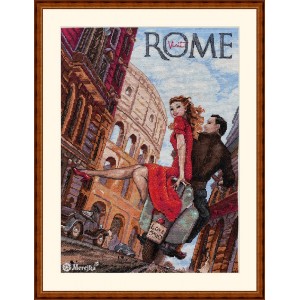 Cross stitch kit Visit Rome...
