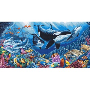 Cross stitch kit Underwater...