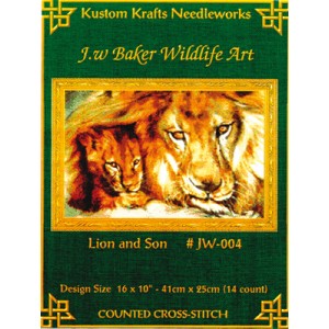 Borduurpatroon Lion and Son...