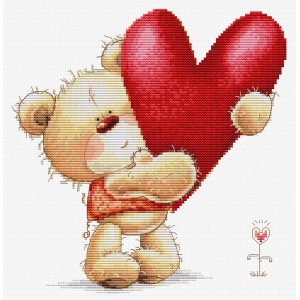 Borduurpakket Big Heart -...