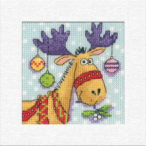 Cross stitch kit Reindeer -...