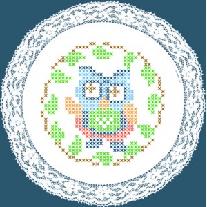 Colour print Doily 20 Ø...