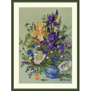 Borduurpakket Irises and...