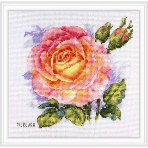 Cross stitch kit Rose -...