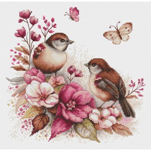 Cross stitch kit The Birds...