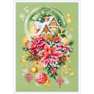 Borduurpakket Snow Globe -...
