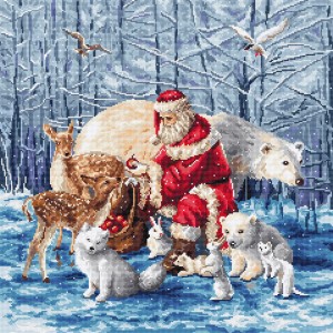 Borduurpakket Santa and...