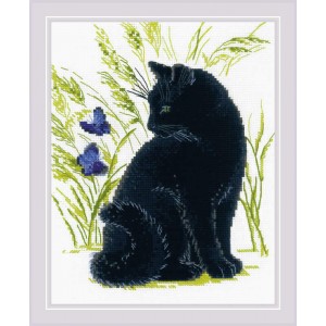 Cross stitch kit Black Cat...