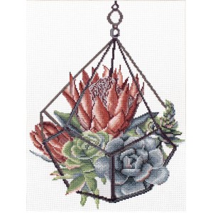Pre-printed cross stitch...
