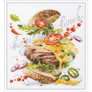 Cross stitch kit Burger...