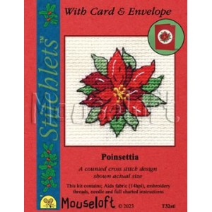 Cross stitch kit Poinsettia...