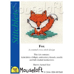 Cross stitch kit Fox -...