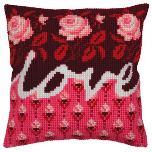 Kussen borduurpakket Love -...