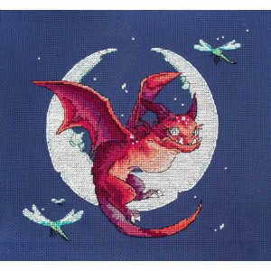 Cross stitch kit Dragon -...